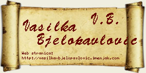Vasilka Bjelopavlović vizit kartica